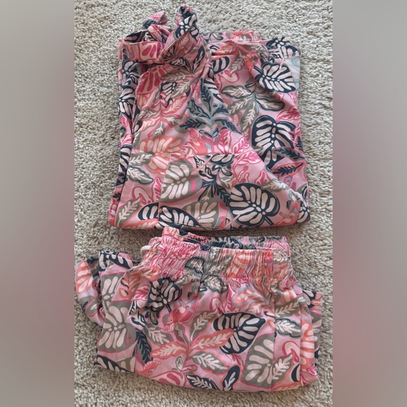 Vera Bradley Floral Pink Pajama Set size small - Picture 5 of 5